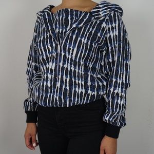 Stella McCartney Blue Print Zipper Hoodie